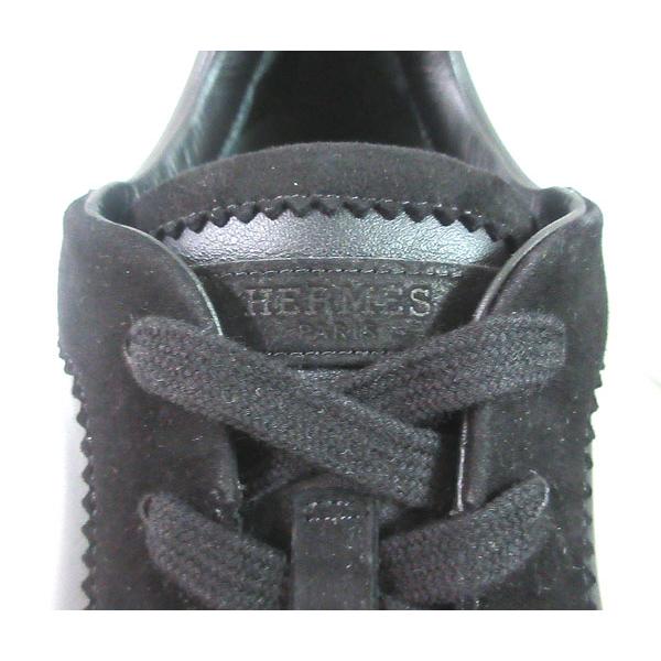 Hermes エルメス ベルクロ バウンシング スニーカー レザー 27 黒 HERMES ≪ 新品 ≫ エルメス バウンシング スニーカー オール