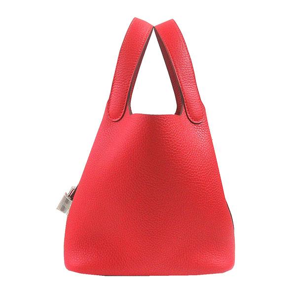 【極美品】HERMES ピコタンロック トリヨンクレマンス T刻印 袋 カデナ ≪新品≫ エルメス ピコタン カデナロック PM 18 ルージュラデュー
