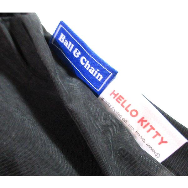 ハローキティ♡りんご柄グレー☆Ball&Chainコラボバッグ☆Mサイズ