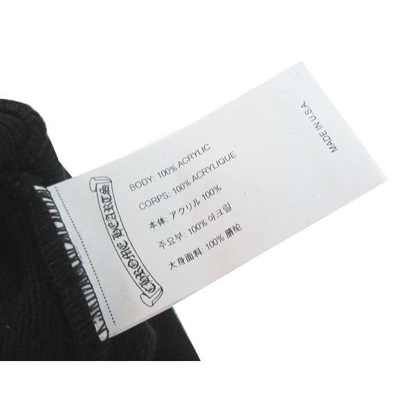 ≪ 新品 ≫ CHROME HEARTS クロムハーツ CHロゴ ワッチキャップ ニット帽 ブラック 黒 ビーニーの画像