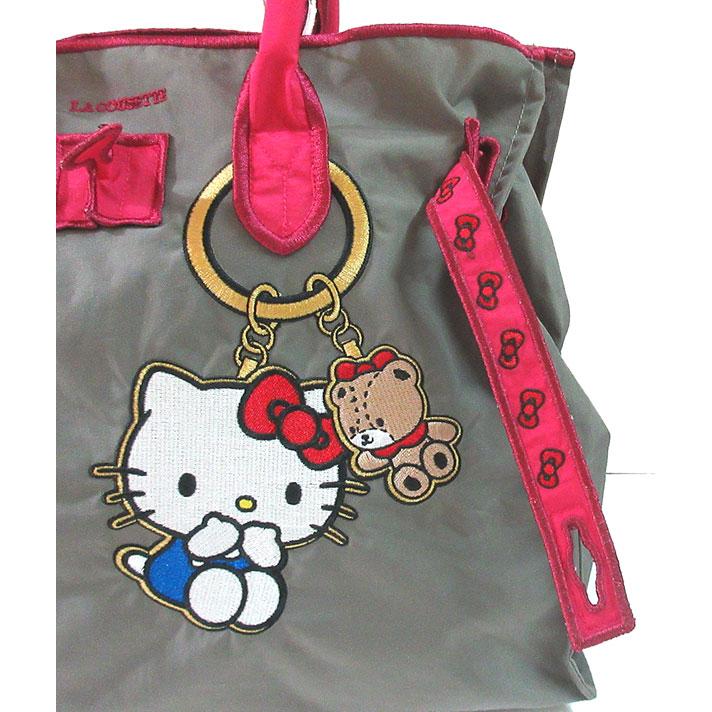 新品　未開封　ラクゼット　チェーンデザイン　キティ　グレー　S ≪ 新品 ≫ LA COUSETTE ラクゼット ハローキティ キーリング デザイン