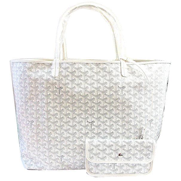ゴヤール　サンルイ　GM トートバッグ　ホワイト　GOYARD ≪ 新品 ≫ GOYARD ゴヤールサンルイ GM 白 ホワイト トート バッグ ST