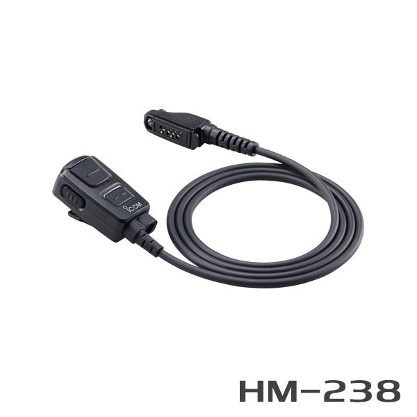 アイコム HM-238 タイピンマイク  サブチャンネルPTT機能対応 DU75用｜musen