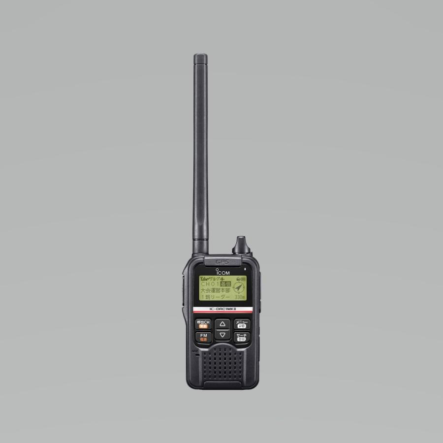 無線機 ICOM IC-DRC1MKII デジタル小電力コミュニティ無線 + HM-186LS 小型スピーカーマイクロホン(2ピンスリムL型コネクター)｜musenkeikaku｜02