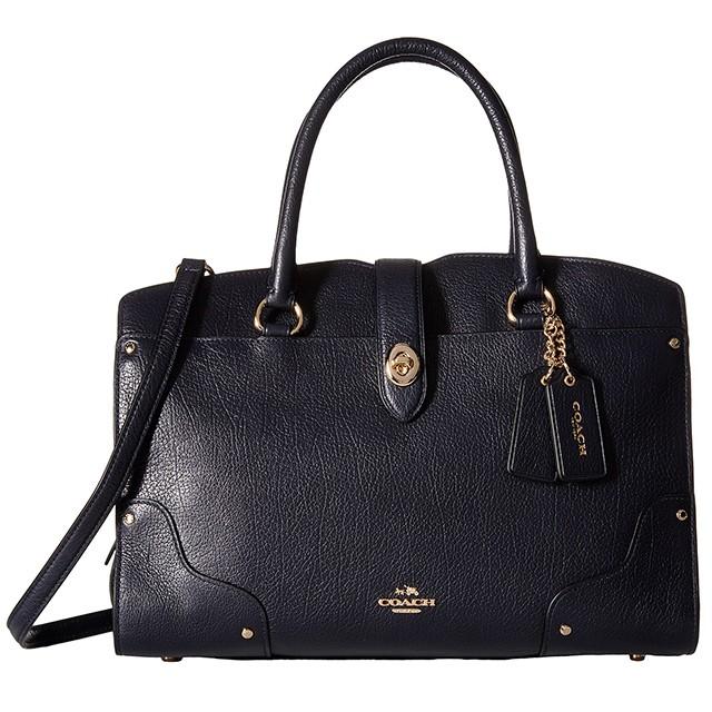 人気商品 Coach 2wayバッグ ネイビー 37575 マーサーサッチェルレザー ハンドバッグ