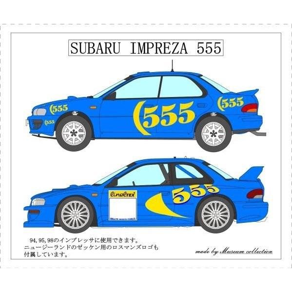 1/24スバルインプレッサ'94,5'98タバコデカール : ミュージアム