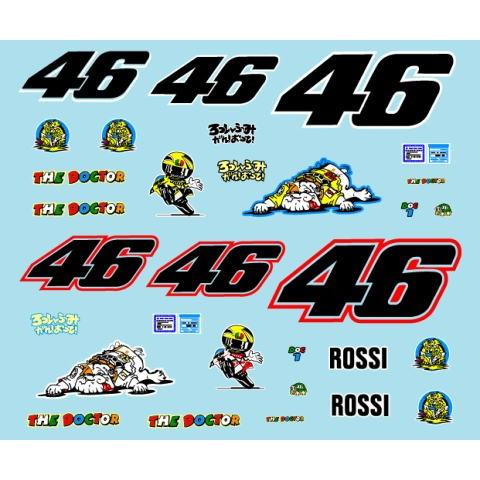 YAMAHA 50th ストロボカラー　スゥエット　ヴァレンティーノロッシ 1/12ヤマハYZR-M1'05ロッシ50thセットデカール : ミュージアム