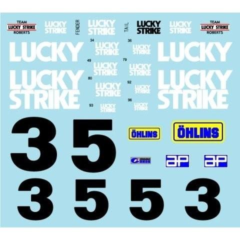 1/12ヤマハYZR500'89ロゴ&ラッキーストライクデカール : ミュージアム