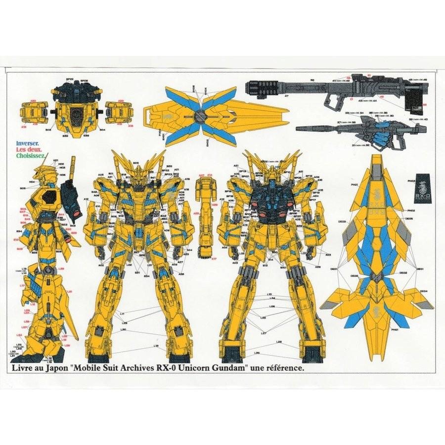 1/100ユニコーンガンダム フェネクス用デカール : ミュージアム