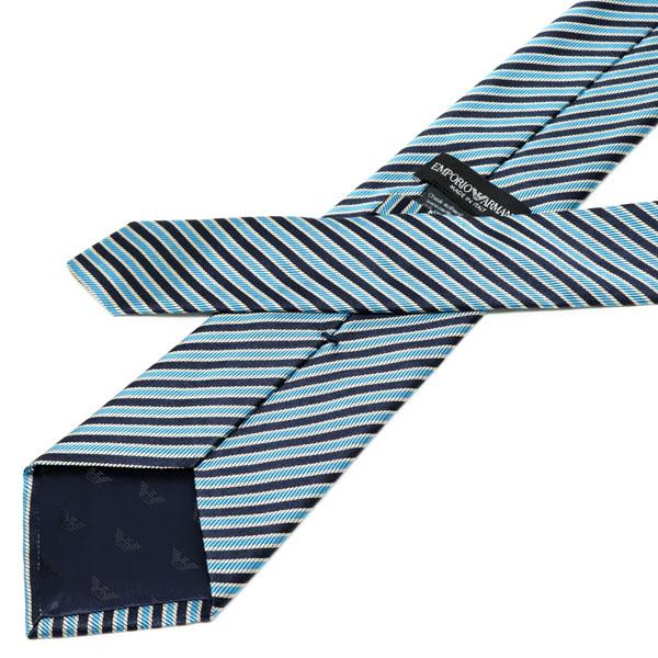 エンポリオアルマーニ EMPORIO ARMANI  ネクタイ necktie ラッピング可能 【即日発送】 ストライプ【TURQUOISE】 340182 2F644 00032/necktie｜mush-and-laugh｜04