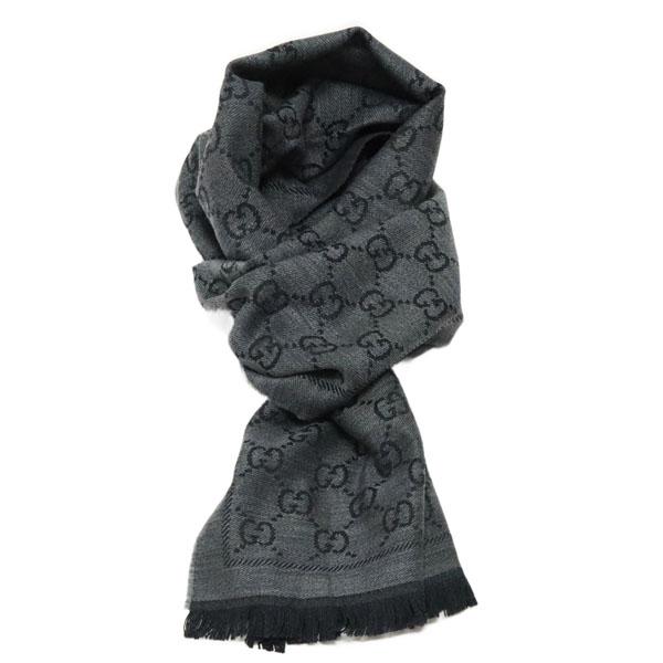 グッチ GUCCI  マフラー scarf ラッピング可能 【即日発送】　ウール【GRAY】 133483 3G200 1160/goods｜mush-and-laugh｜02