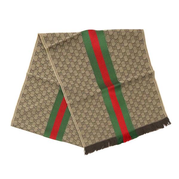 グッチ GUCCI マフラー scarf ラッピング可能 【即日発送】 シルク混 