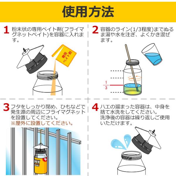 ケース単位 フライマグネット 12個入(誘引剤12個付属) /ハエ捕獲 ケース単位 フライマグネット 12個入(誘引剤12個付属) /ハエ捕獲
