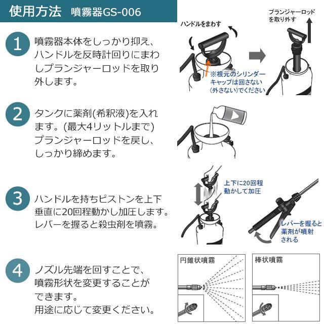噴霧器付き サイベーレ0.5SC 900ml 噴霧器GS-006(4リッター用 噴霧器付き サイベーレ0.5SC 900ml 噴霧器GS-006(4リッター用
