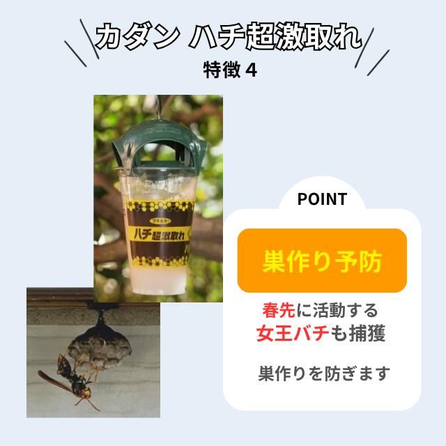 ハチ捕獲器 フマキラー カダン ハチ超激取れ 1箱(2個入) 2セット ハチ捕獲器 フマキラー カダン ハチ超激取れ 1箱(2個入) 2セット