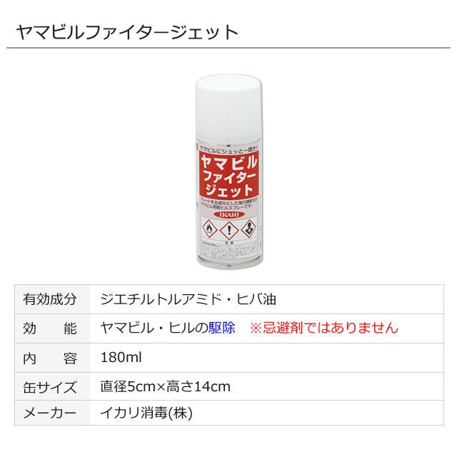 山ヒル ヤマビル駆除剤 ヤマビルファイタージェット 180ml 携帯 山ヒル ヤマビル駆除剤 ヤマビルファイタージェット 180ml 携帯