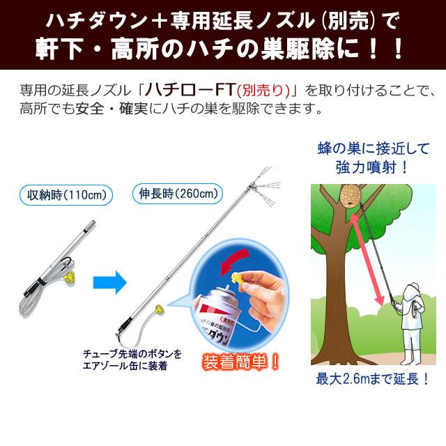 お得用 ハチダウン 730ml×6本 業務用 スズメバチ巣駆除 殺虫剤