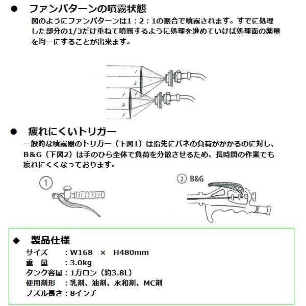新品B&Gスプレイヤー 1ガロン　ゴキブリ駆除　独立開業必須アイテム 除菌 ゴキブリ 駆除 噴霧器 B&G エクステンダーバン 1ガロン 約3.8L