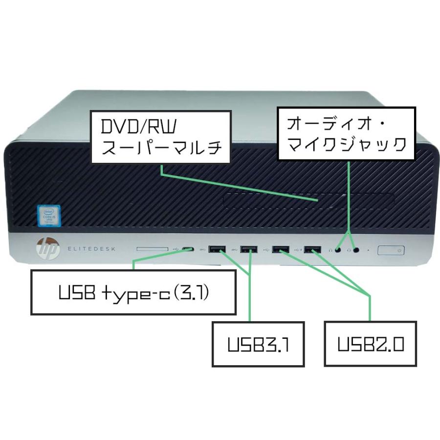 EliteDesk HP Elitedesk 800 G3 SFF Windows11 Pro 64bit メモリ16GB