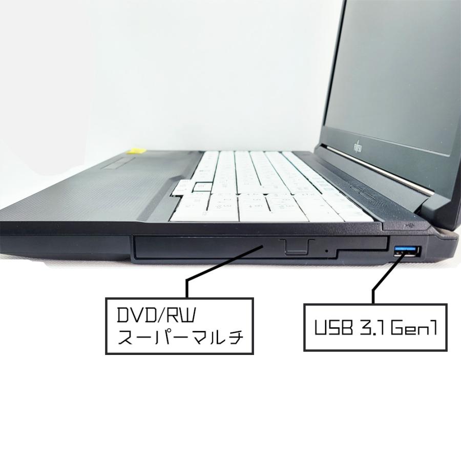 LIFEBOOK A 富士通 FMV A579/B Windows11 Pro 64bit メモリ4GB