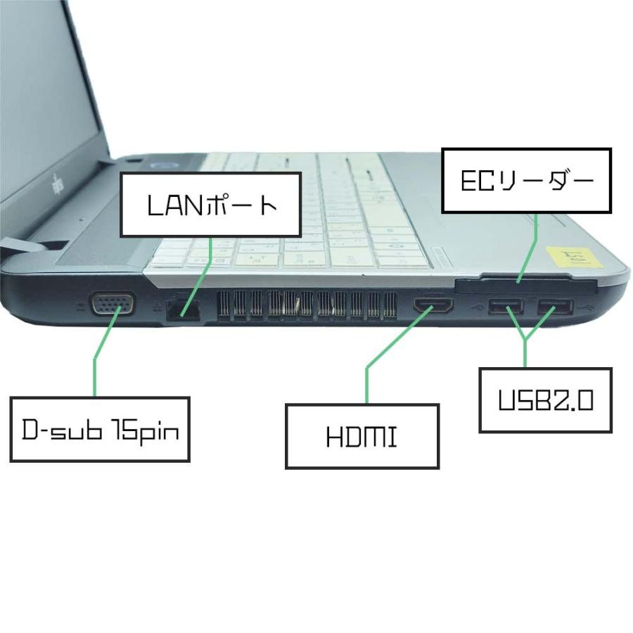 LIFEBOOK A 富士通 A531/DX Windows11 Pro 64bit メモリ8GB