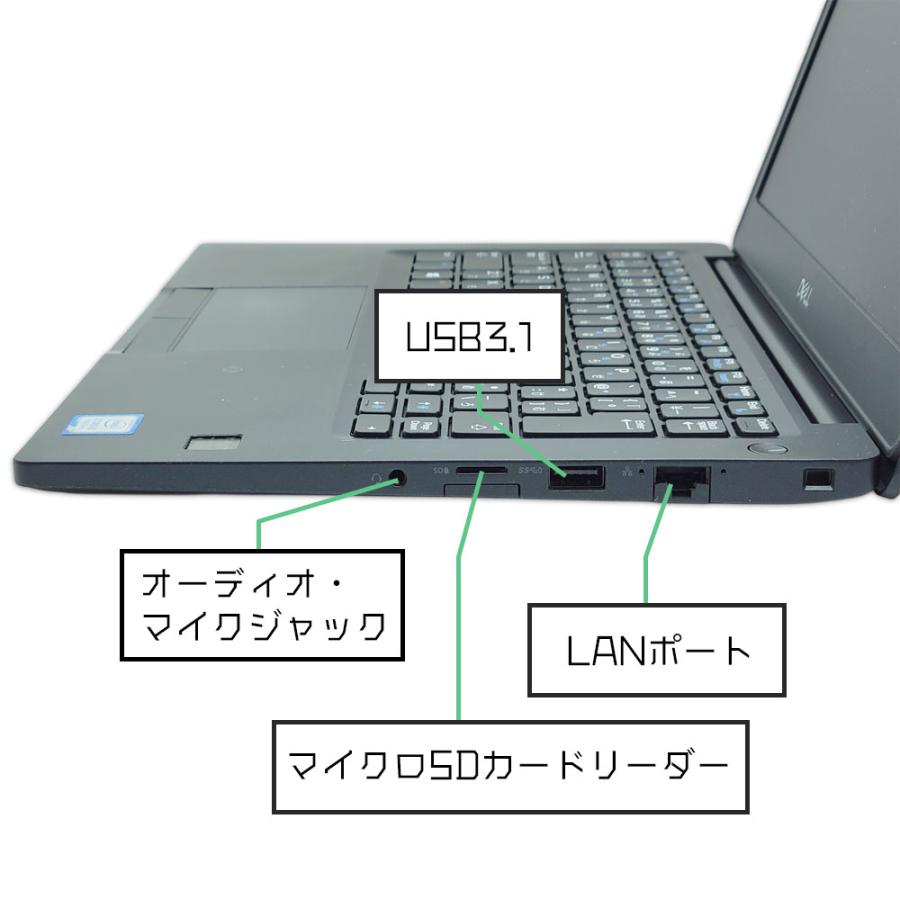 DELL Latitude 7290 Windows11 Pro 64bit メモリ16GB M.2 SSD512GB | Latitude（Dell） | 04