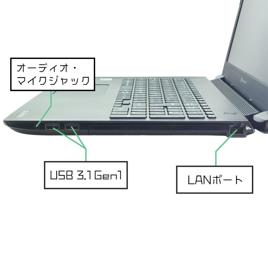dynabook BJ BJ65/FS Windows11 Pro 64bit メモリ8GB SSD256GB Core i3