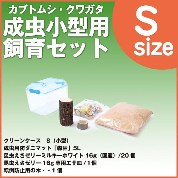 昆虫飼育セット カブトムシ・クワガタ成虫 小型用飼育セット「小型のSサイズ」 飼育
