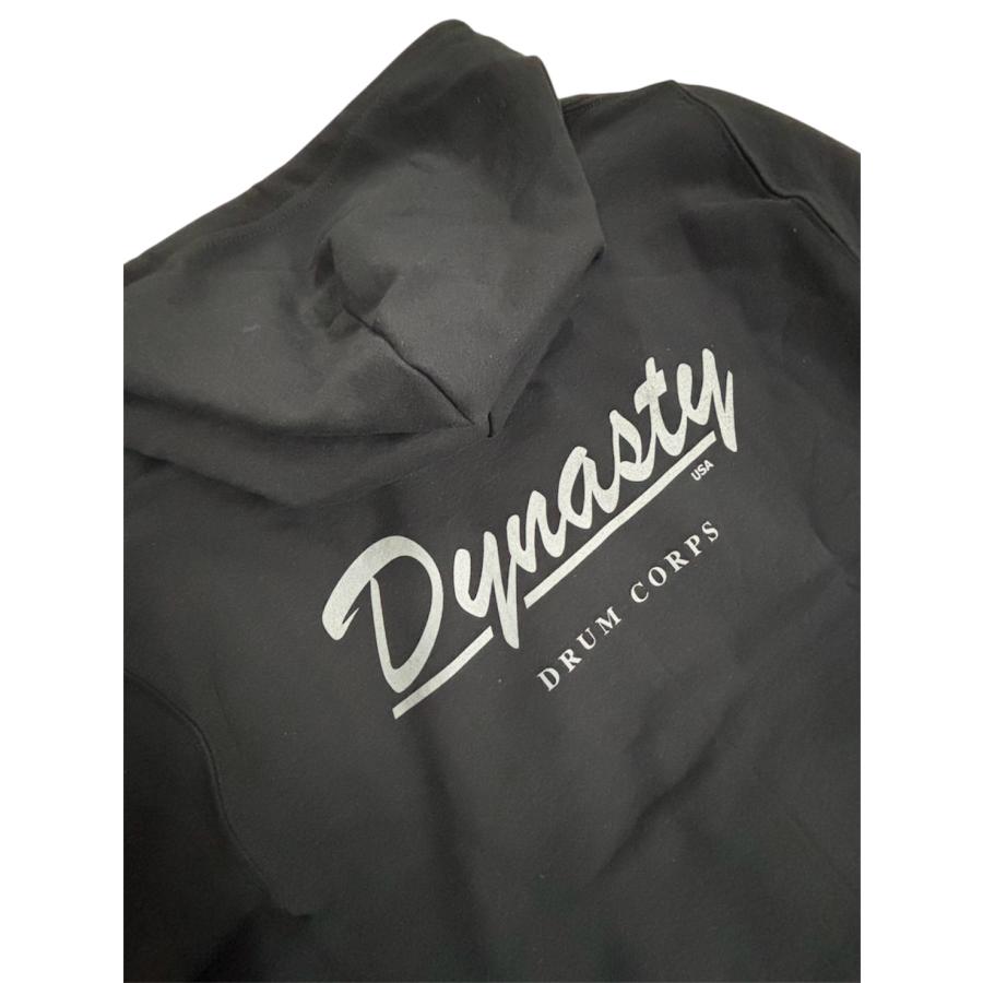 Dynasty ジップアップパーカー ブラック Drum Corps デザイン : D Shop