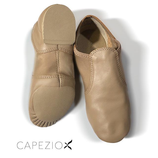 CAPEZIO カペジオ ジャズシューズ EJ2 JazzSlipon ブラック ベージュ