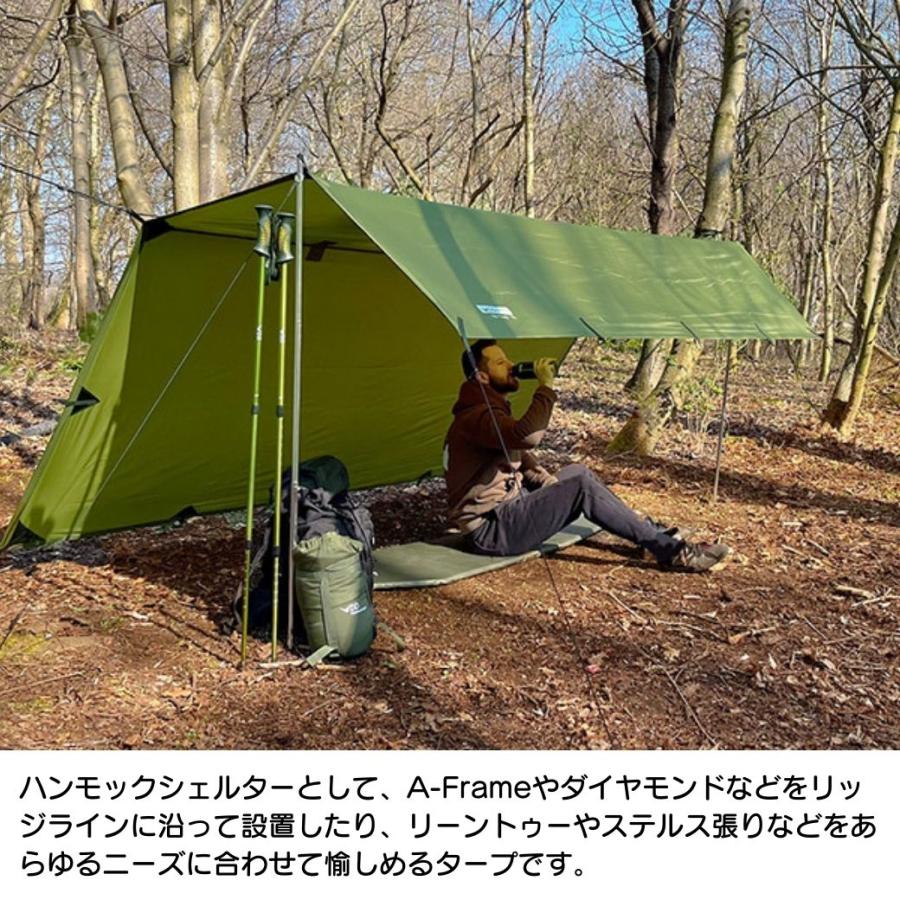 DD Hammocks DDタープ Tarp タープ 3x3 - UV50+ UVプロテクト DD Hammocks DDタープ Tarp タープ 3x3 - UV50+ UVプロテクト