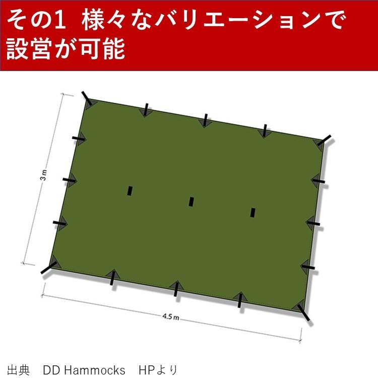 DD Hammocks タープ DDタープ 4.5m x 3m 大型 DD Tarp XL オリーブ