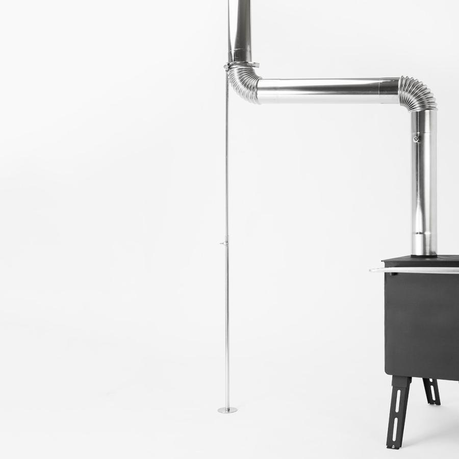 薪ストーブ　別売り煙突、煙突プロテクター、煙突スタンド付き　※脚欠品 楽天市場】煙突ガード メッシュテントプロテクター 薪ストーブ煙突用