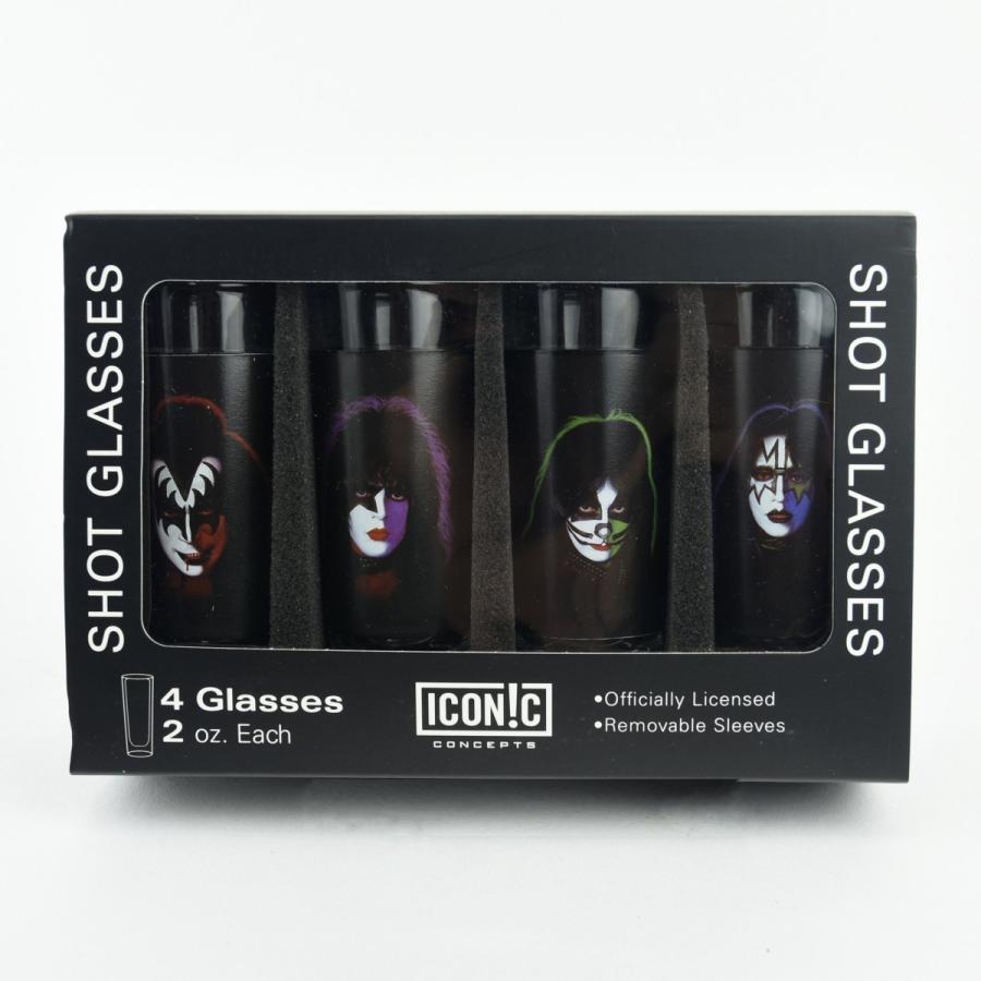 キッス Solos フェイス ショット グラス セット 4個入り kiss ロック 