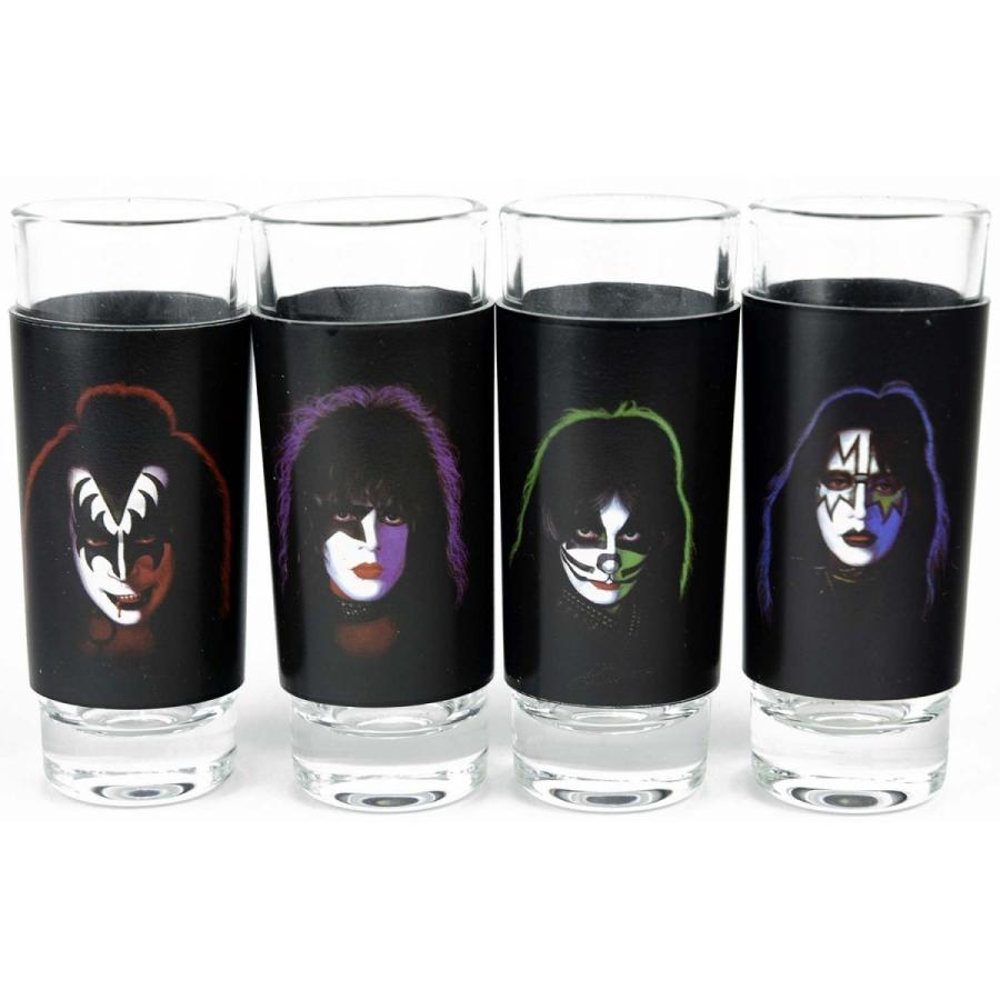 キッス Solos フェイス ショット グラス セット 4個入り kiss ロック 