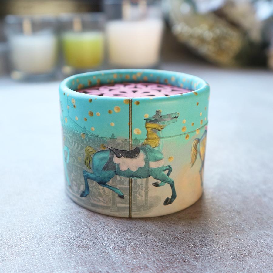 ドイツベルルレット社製 手巻きオルゴール／カルーセル 18弁量産