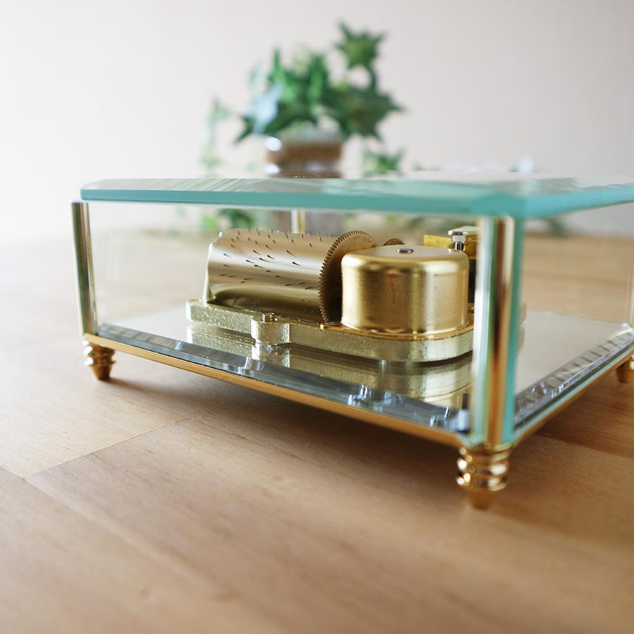 オルゴール プレゼント クリスタルBOX 30弁タイプ 好きな曲を選べる