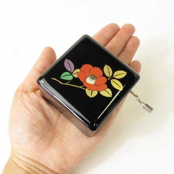 手回し オルゴール プレゼント 会津塗り手回し 18弁 好きな曲を選べる