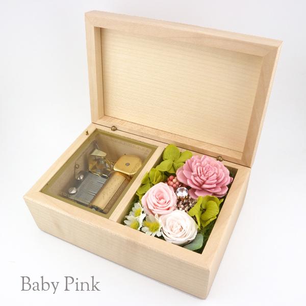 オルゴール プレゼント ラルゴ プリザーブドフラワー 30弁タイプ 好き