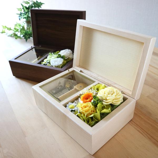 オルゴール プレゼント ラルゴ プリザーブドフラワー 30弁タイプ 好き