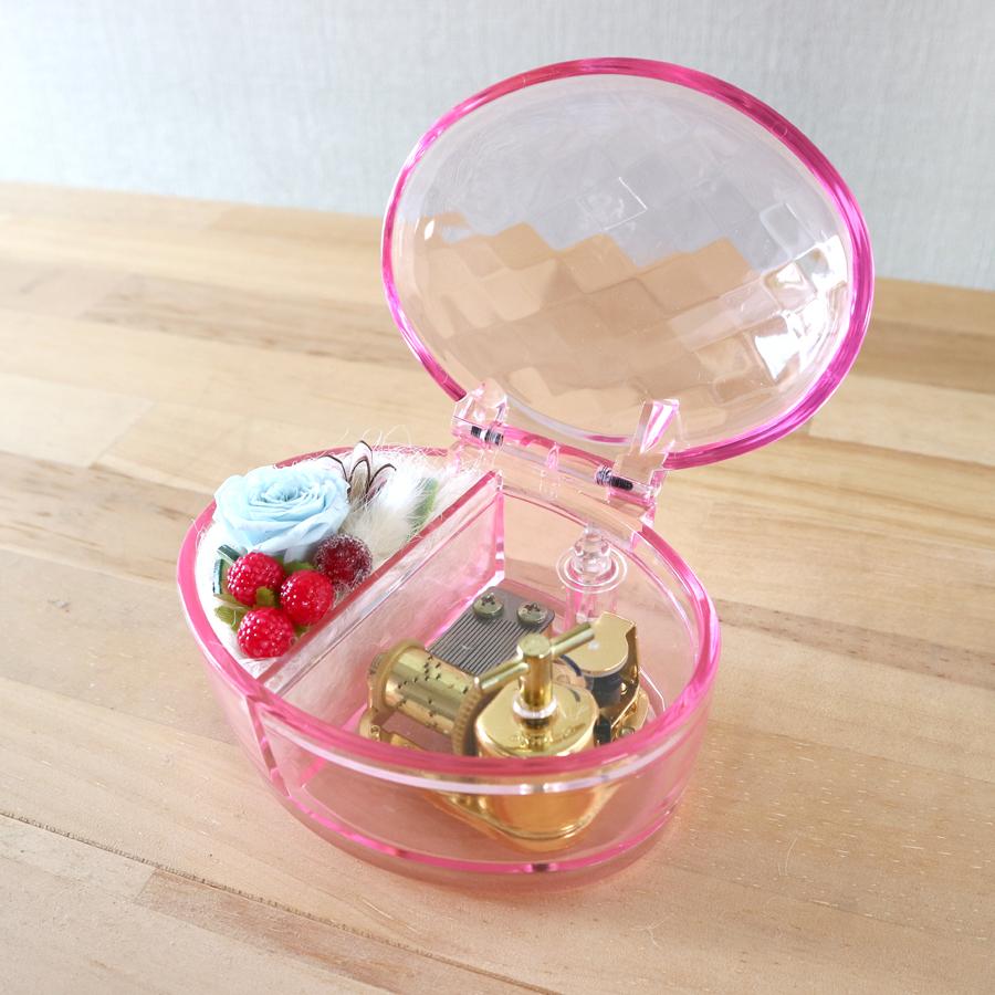 オルゴール プリザーブドフラワー パールピンク いきものがかり