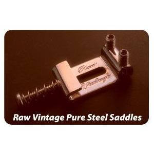 Raw Vintage Pure Steel Saddle RVS-112 (11.2mm / 0.441 inch Pitch　Fender USA)6pSet｜musicfarm