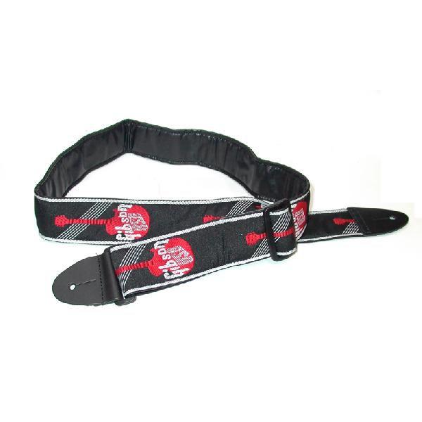 Gibson 2" WOVEN RED ASGG-600 깁슨 기타 스트랩