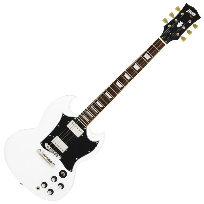 Blitz BSG-STD ブリッツ SGタイプ WH (White) : ミュージックファーム