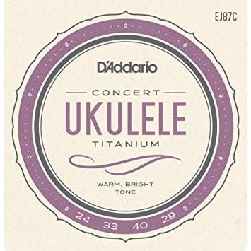 D’addario／EJ87C Titanium Ukulele, Concert を 1set　ダダリオ コンサートウクレレ弦｜musicfarm