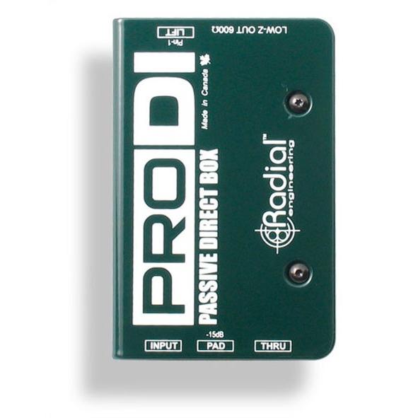 Radial ダイレクトボックス パッシブDI ProDI : ミュージックファーム