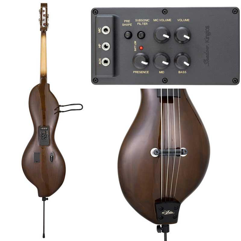 Aria Proll SWB-300 BR Electric Upright Bass 【ソフトケース付