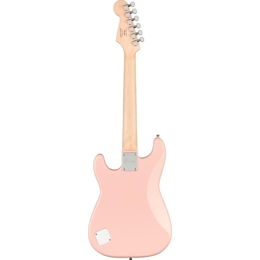【女性やキッズに最適!】Squier by Fender Mini Stratocaster Shell Pink ミニエレキギターの画像
