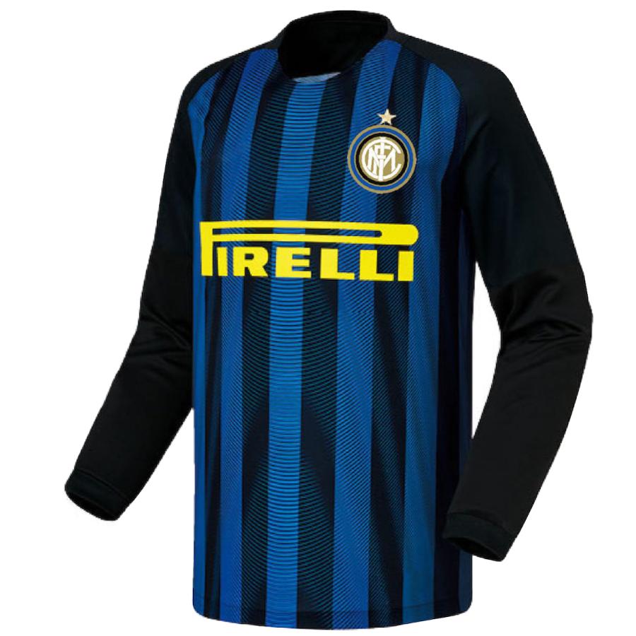 94円 最高の 名入れok インテルミラノ ホーム 16 17 Coolever素材 Ut 上着 ノンブランド レプリカユニフォーム ご希望のイニシャル背番号 無料プリント