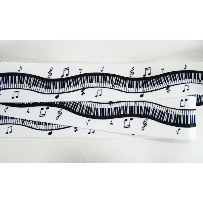 旅行カバンベルト ピアノ キーボード柄 スーツケースベルトMusic